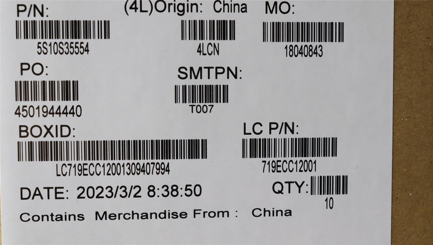Lenovo SCREW Screw L 82X7 KITS 5S10S35554