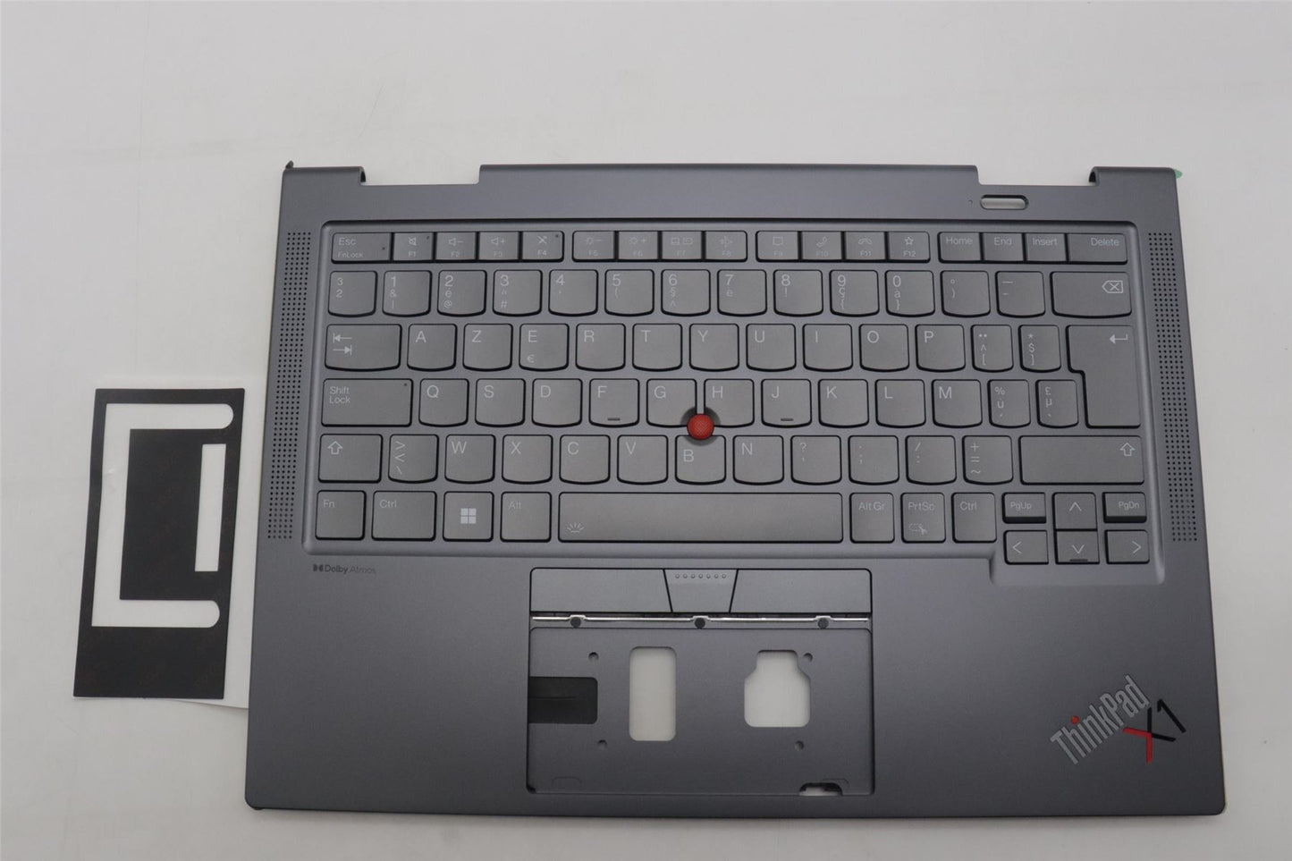 Lenovo ThinkPad X1 8th Gen Keyboard Palmrest Top Cover Belgian Grey 5M11H62217