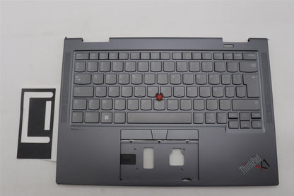 Lenovo ThinkPad X1 8th Gen Keyboard Palmrest Top Cover Belgian Grey 5M11H62217