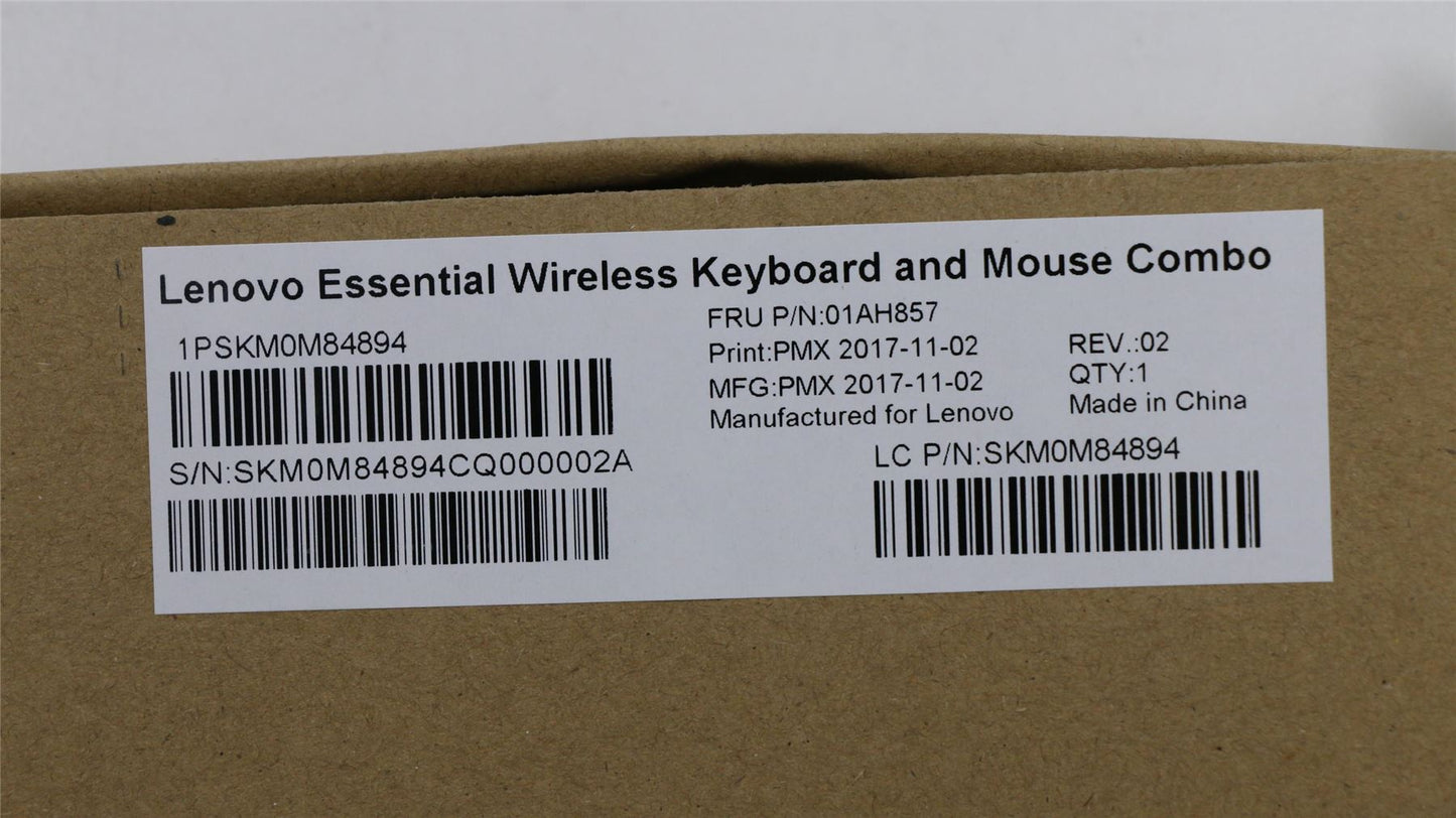 Lenovo ThinkStation M920z M90a P330 Tiny Wireless Keyboard Mouse Black 01AH857