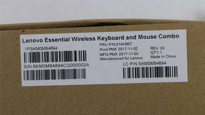 Lenovo ThinkStation M920z M90a P330 Tiny Wireless Keyboard Mouse Black 01AH857