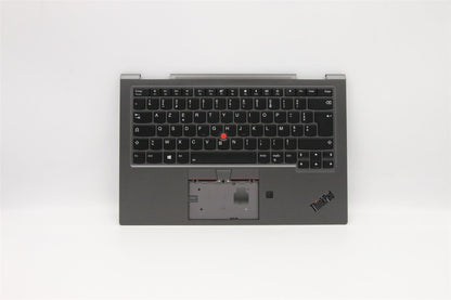 Lenovo Yoga X1 4th Gen Keyboard Palmrest Top Cover French Grey 5M10V24920