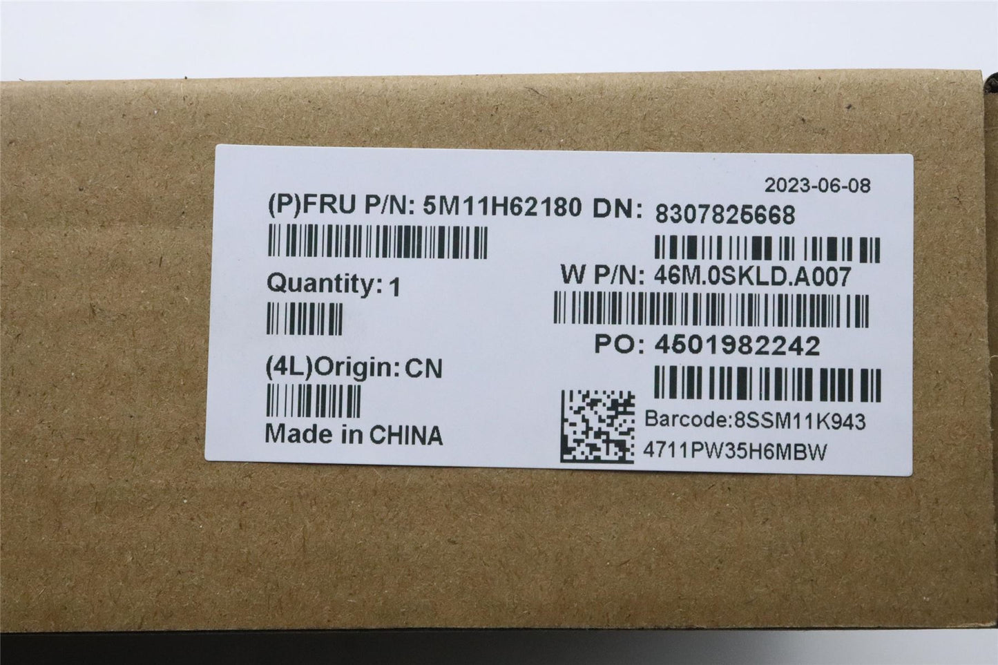 Lenovo MECH_ASM ASM YG 1W 2.0T IR BK L13 CST+ M 5M11H62180