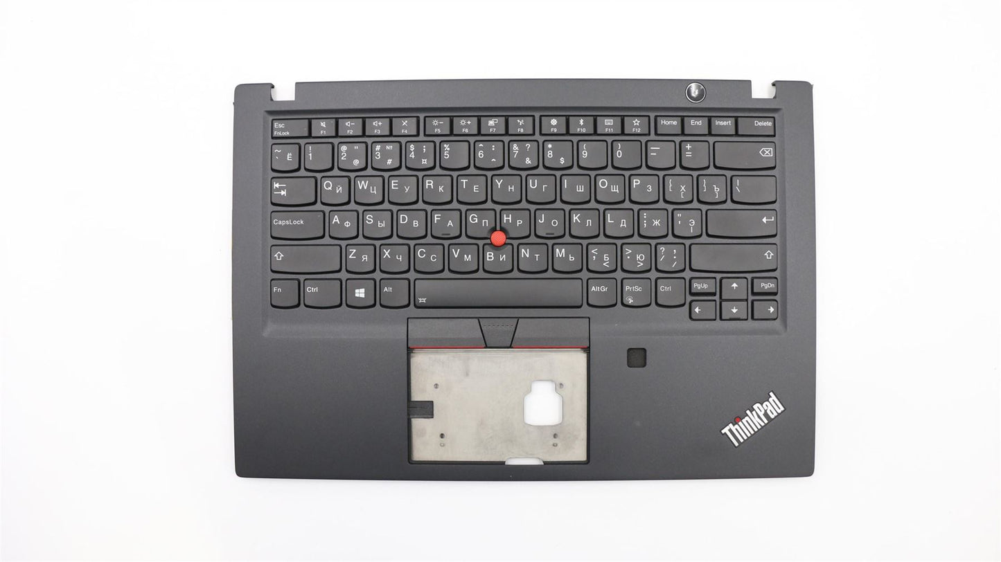 Lenovo ThinkPad T490s Keyboard Palmrest Top Cover Russian Black Backlit 02HM298