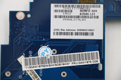 Lenovo FRU sub card I/O Board 04W1875