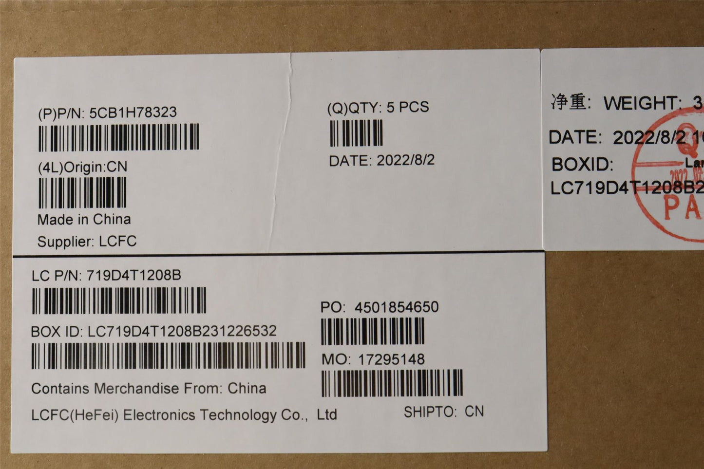 Lenovo Upper Case ASM_UKR L82RK NFP AG N 5CB1H78323