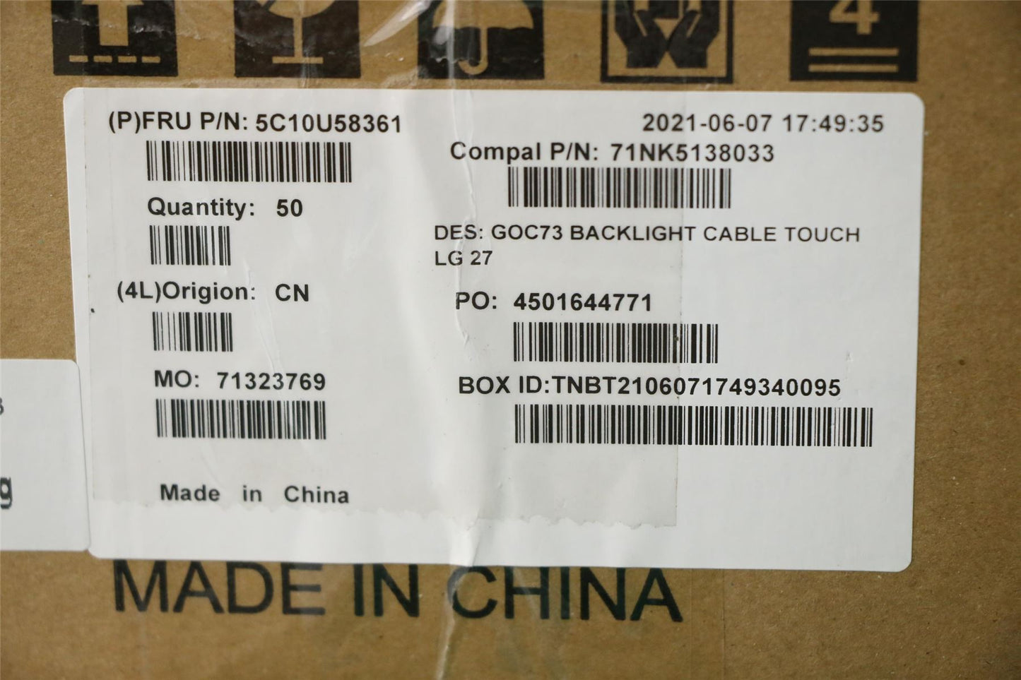 Lenovo IdeaCentre 3-27ITL6 3-27ALC6 Cable Lcd Screen Display LED 5C10U58361