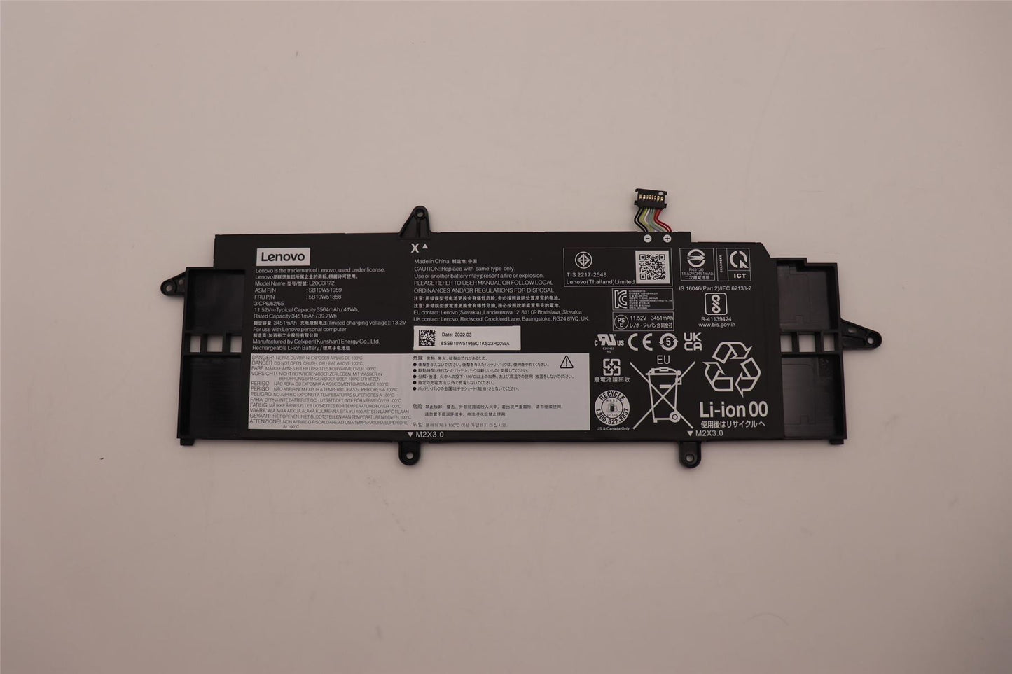 Lenovo ThinkPad X13 3 X13 2 Battery 5B10W51859