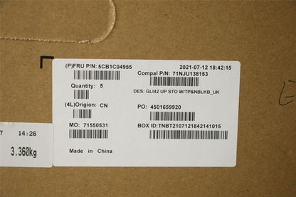 Lenovo IdeaPad 5 Pro-14ITL6 Palmrest Cover Touchpad Keyboard Grey 5CB1C04955