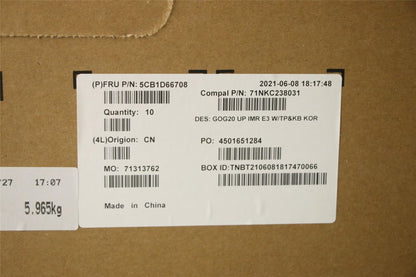 Lenovo Upper Case ASM_KOR C 82K2 E3 5CB1D66708