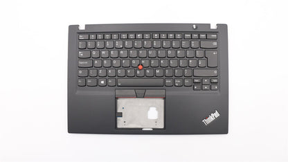 Lenovo ThinkPad T490s Keyboard Palmrest Top Cover UK Black Backlit 02HM235