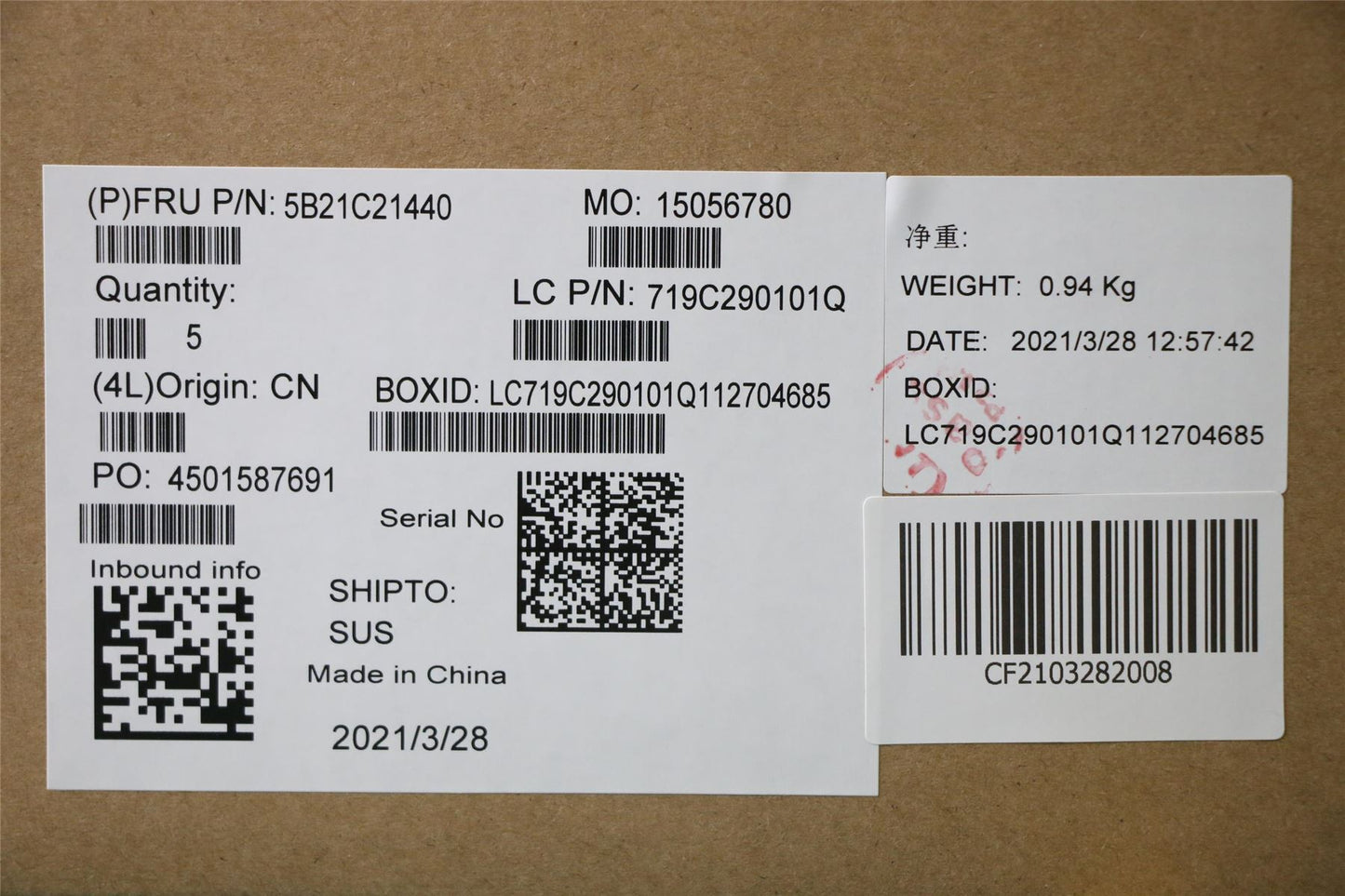 Lenovo 5B21C21440 BDPLANAR WIN,i7-8565U,16G,9560,yTPM2
