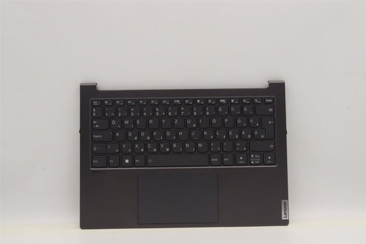 Lenovo Yoga 7 14IAH7 Palmrest Cover Touchpad Keyboard Hungarian 5CB1J23659