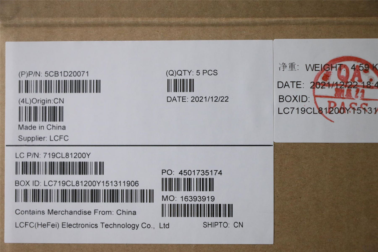 Lenovo Upper Case ASM_THAI L82JN PHA_BU 5CB1D20071