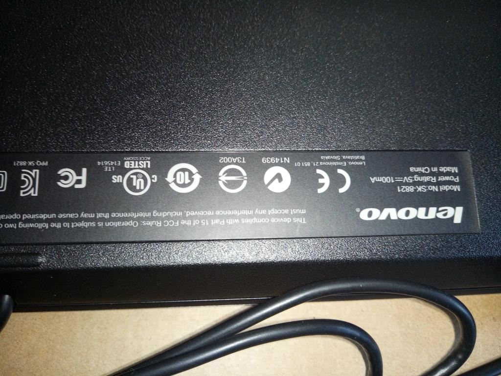 Lenovo ThinkPad P300 P310 P410 P510 P710 92z USB Wired Keyboard Black 54Y9306
