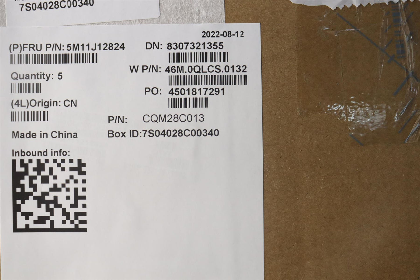 Lenovo ThinkPad X13s Keyboard Palmrest Top Cover Spanish Black 5M11J12824
