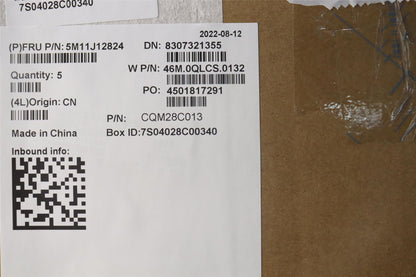 Lenovo ThinkPad X13s Keyboard Palmrest Top Cover Spanish Black 5M11J12824