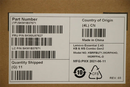 Lenovo Primax R71_G2 2.4G BKG NOD 5KM0U87627