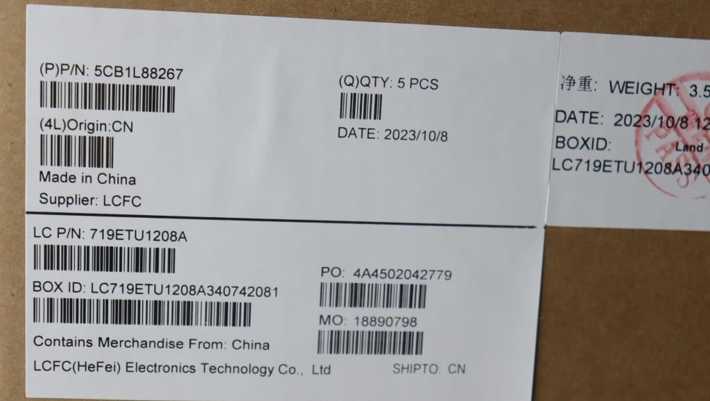 Lenovo IdeaPad 3 15IAH8 Palmrest Cover Touchpad Keyboard US Europe 5CB1L88267