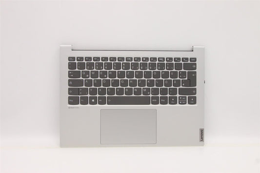Lenovo Yoga 7 14IHU5 O Palmrest Cover Touchpad Keyboard German Silver 5CB1C90597