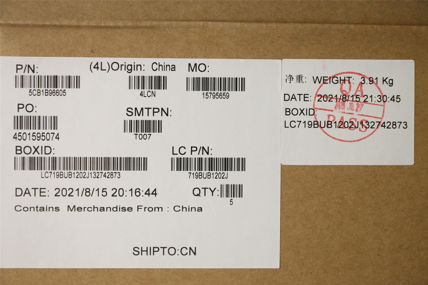 Lenovo Upper Case ASM_ENG L82H9 FP A/GDIS 5CB1B96605