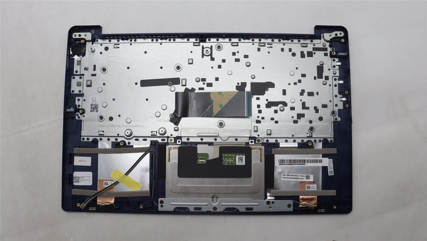 Lenovo IdeaPad 3 14IAH8 Palmrest Cover Touchpad Keyboard Belgian 5CB1M46586
