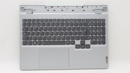 Lenovo 5 15ARH7H Palmrest Cover Touchpad Keyboard Spanish Cloud Grey 5CB1H68447