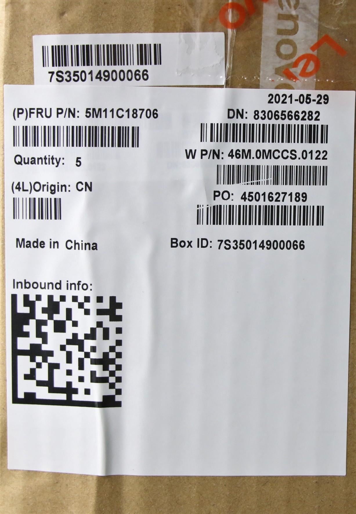 Lenovo NoWW C-Cvr+ENG KB ASM,CHY 5M11C18706