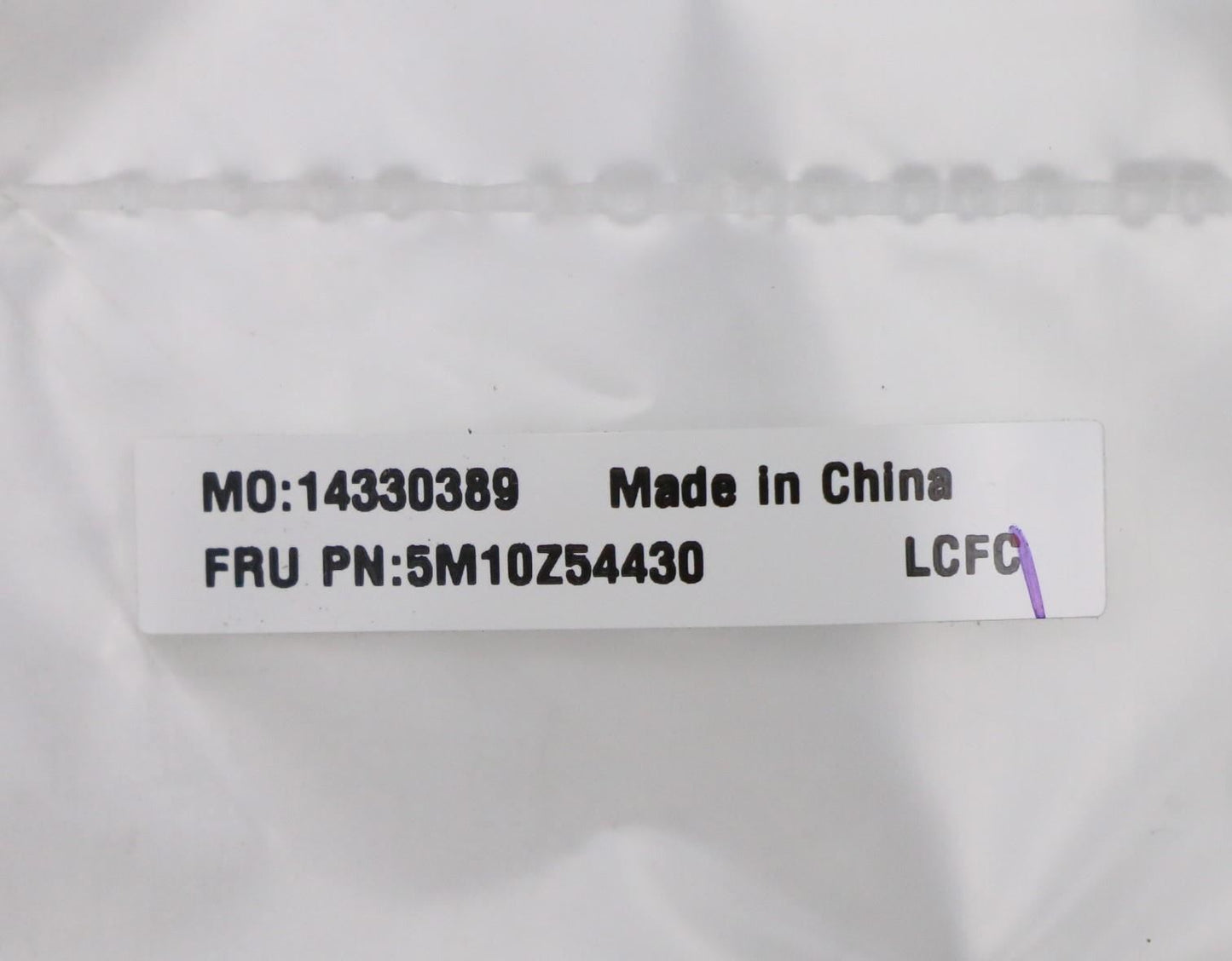 Lenovo 5M10Z54430 MECH_ASM FRU DUMMY WWAN RUBBER(L+R)