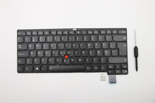 Lenovo ThinkPad T460p Keyboard Danish Black Backlit 00UR404