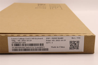 Lenovo DT_KYB USB G2 WHT_TR 179 Turkish Keyboard 5D50U84489