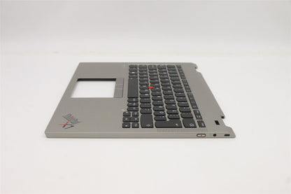 Lenovo ThinkPad X1 Keyboard Palmrest Top Cover Danish Silver 5M11B59851