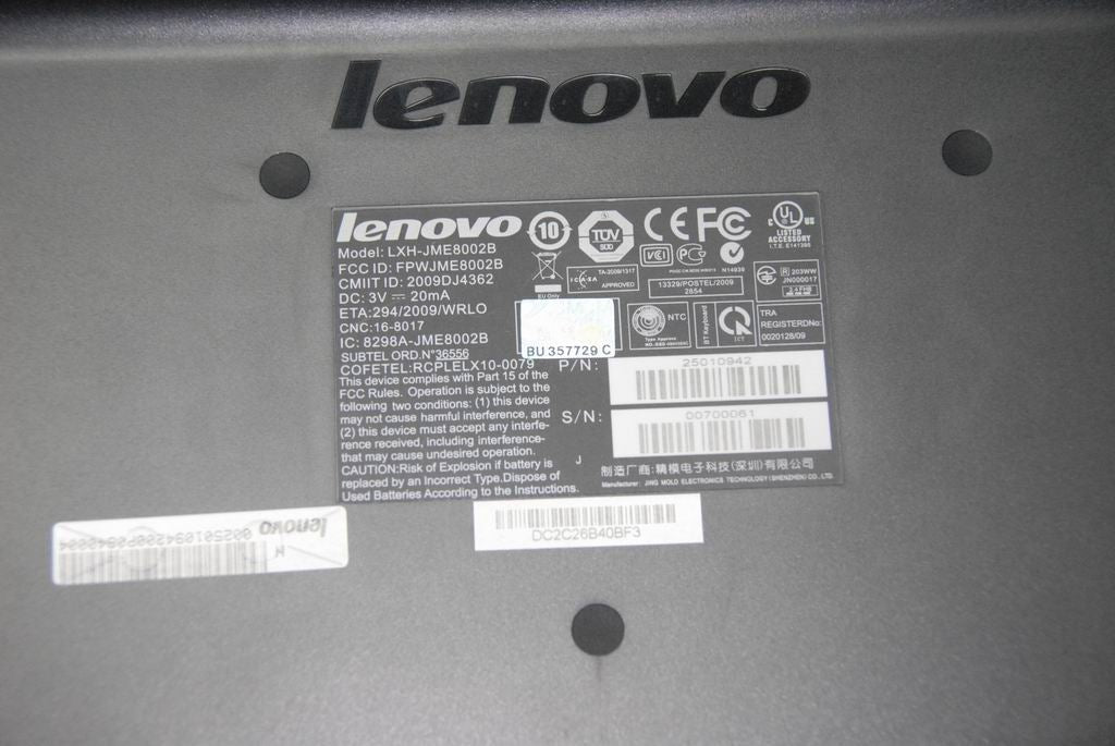 Lenovo Sunrex LXH-JME8002B(a)(EN-MY) BT KB English Keyboard 25010942