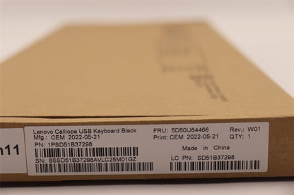 Lenovo USB Calliope KB BK SWE 5D50U84466