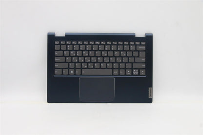 Lenovo Yoga 14s ITL Palmrest Cover Touchpad Keyboard Greek Abyss Blue 5CB1C92784