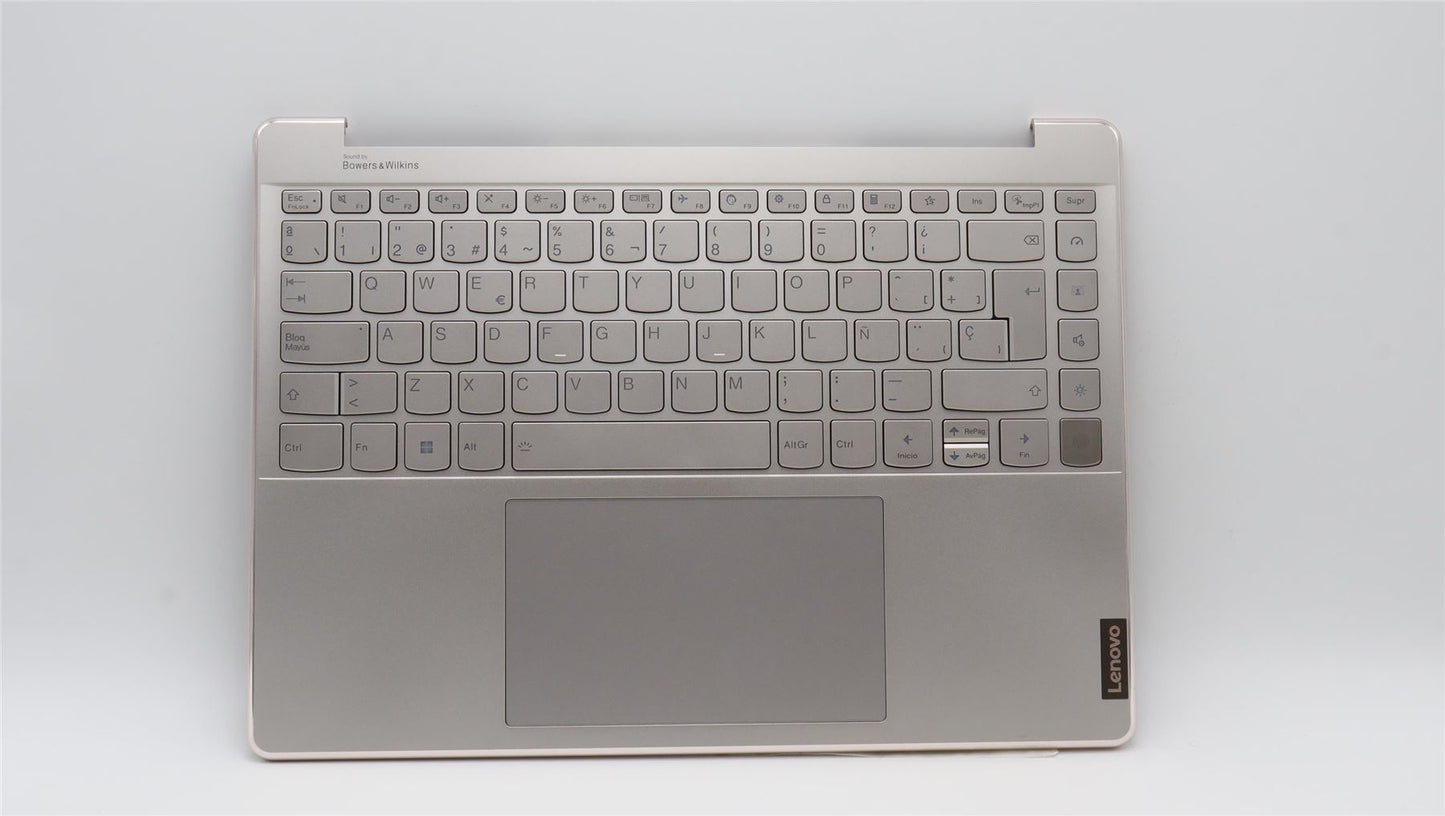 Lenovo Yoga 9 14IRP8 Palmrest Cover Touchpad Keyboard Spanish Oatmeal 5CB1K62482