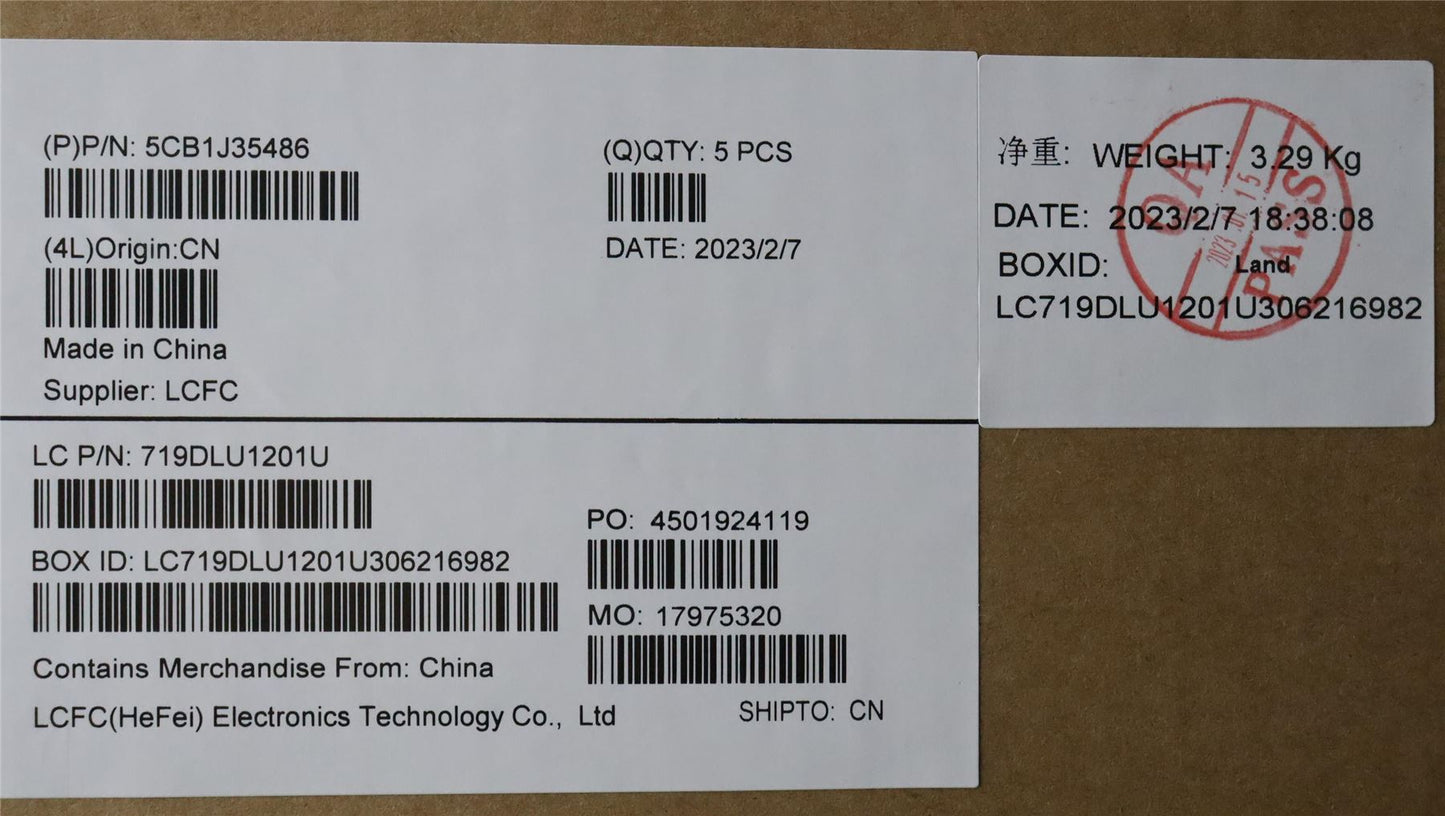 Lenovo COVER Upper Case ASM_GER L82T5 STBL FPBL 5CB1J35486