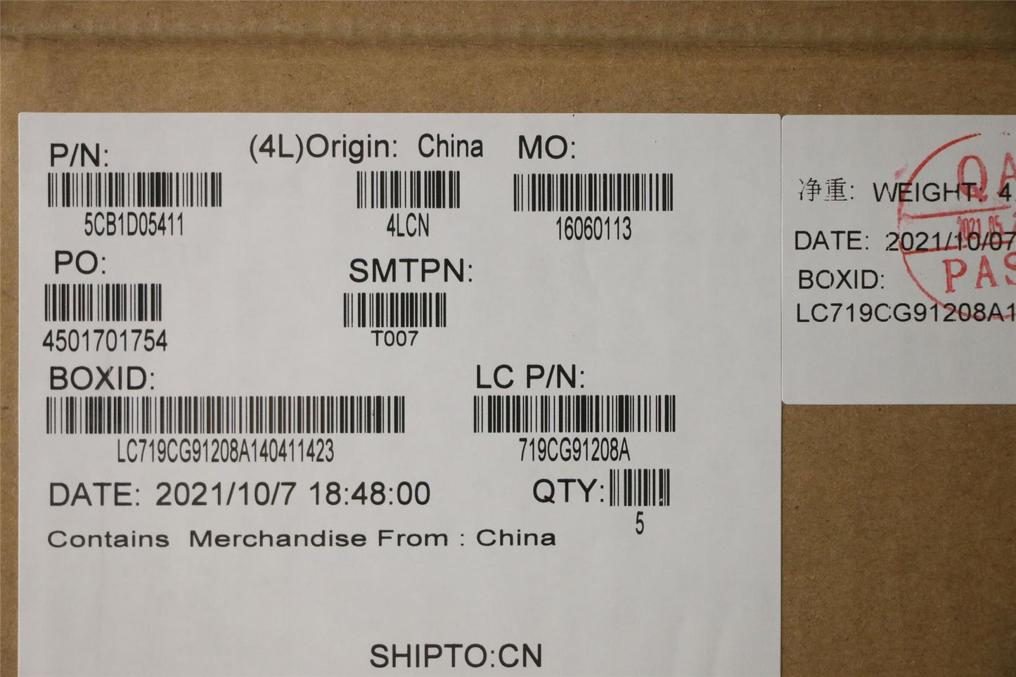 Lenovo Upper Case ASM_SWS L82JD SGw/WHWRF 5CB1D05411