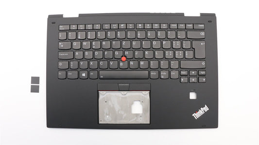 Lenovo Yoga X1 2nd Gen Keyboard Palmrest Top Cover Swiss Black 01HY834