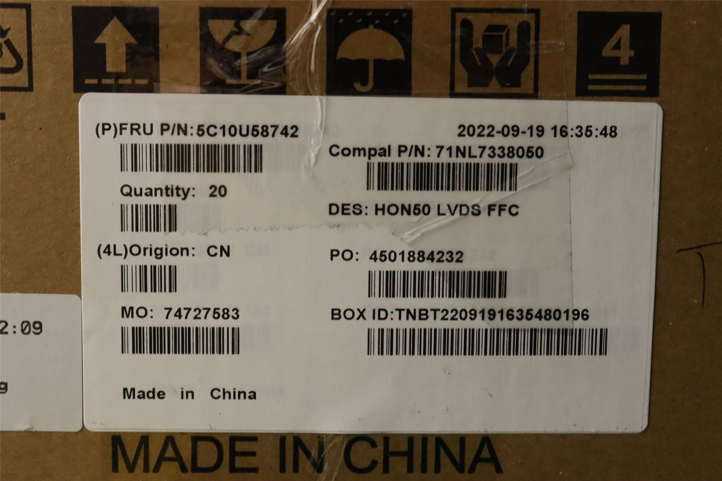 Lenovo ThinkCentre Neo 50a 24 3 Cable Lcd Screen Display LED 5C10U58742