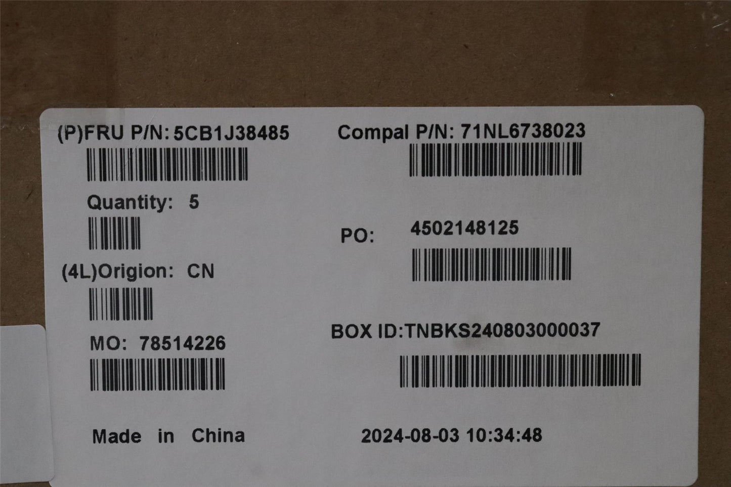 Lenovo IdeaPad 3 16ARH7 Palmrest Cover Touchpad Keyboard Belgian 5CB1J38485