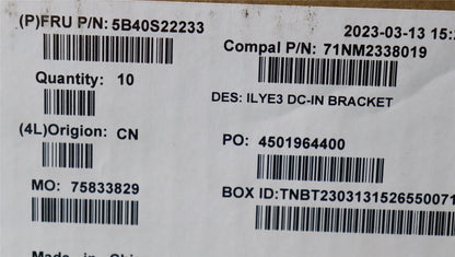 Lenovo DC in bracket C 82YA 5B40S22233