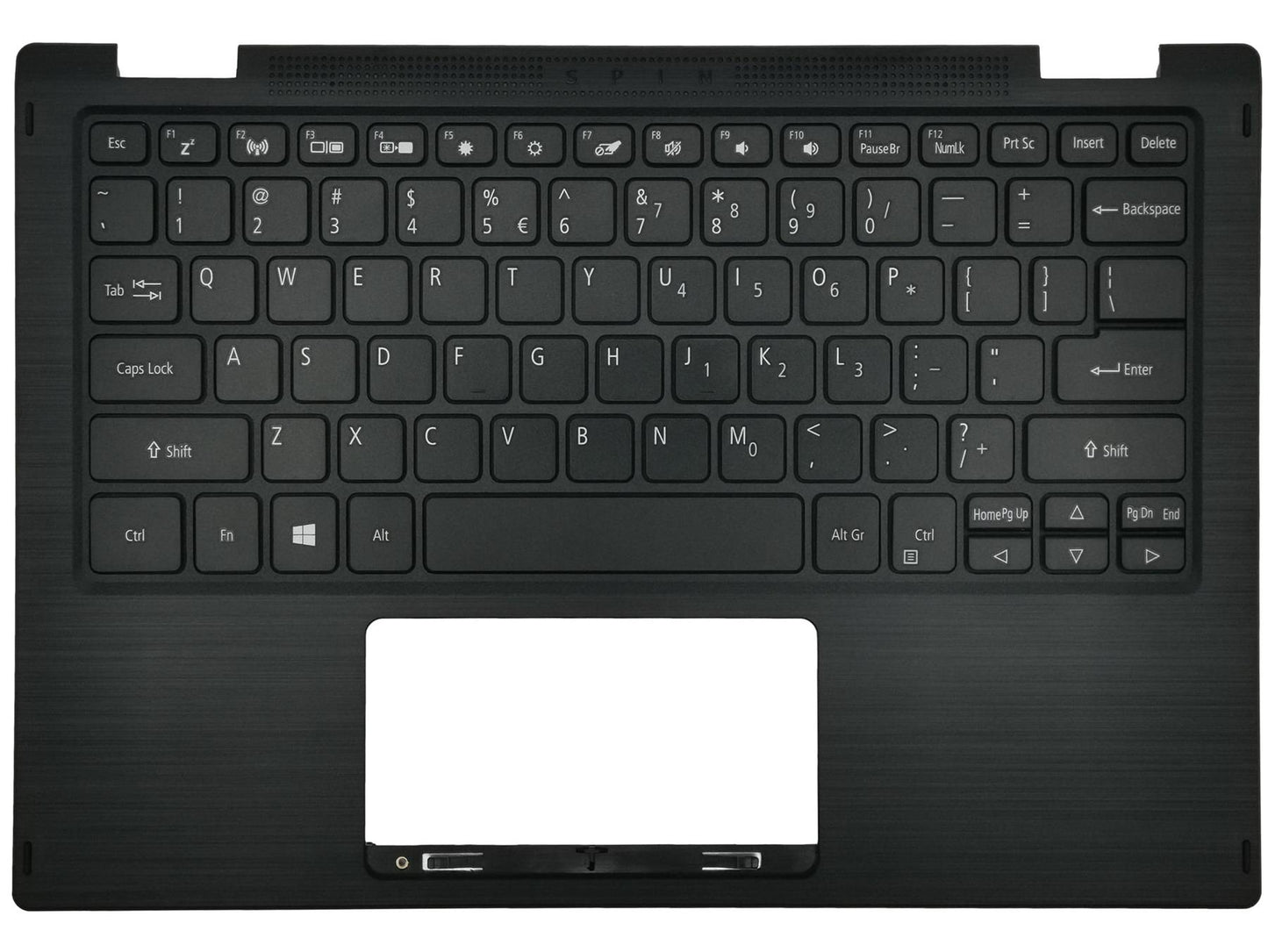 Acer Spin SP111-33 Palmrest Cover Keyboard US International Black 6B.H0UN8.001