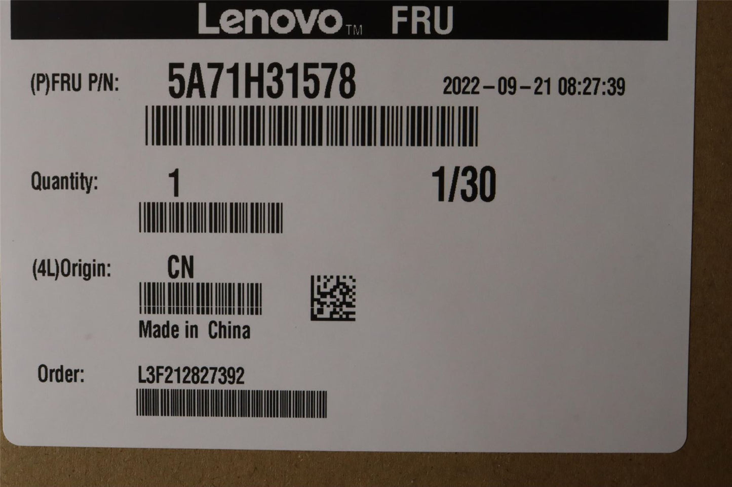 Lenovo Tiny P360 P3 GPU Graphics Card 5A71H31578