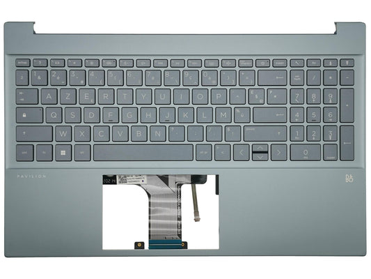 HP Pavilion 15-EG 15-EH Palmrest Cover Keyboard French Grey Backlit M08920-051