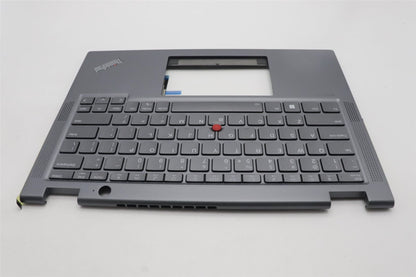 Lenovo Yoga X13 Gen 4 Palmrest Cover Keyboard US Europe Grey 5M11L64666
