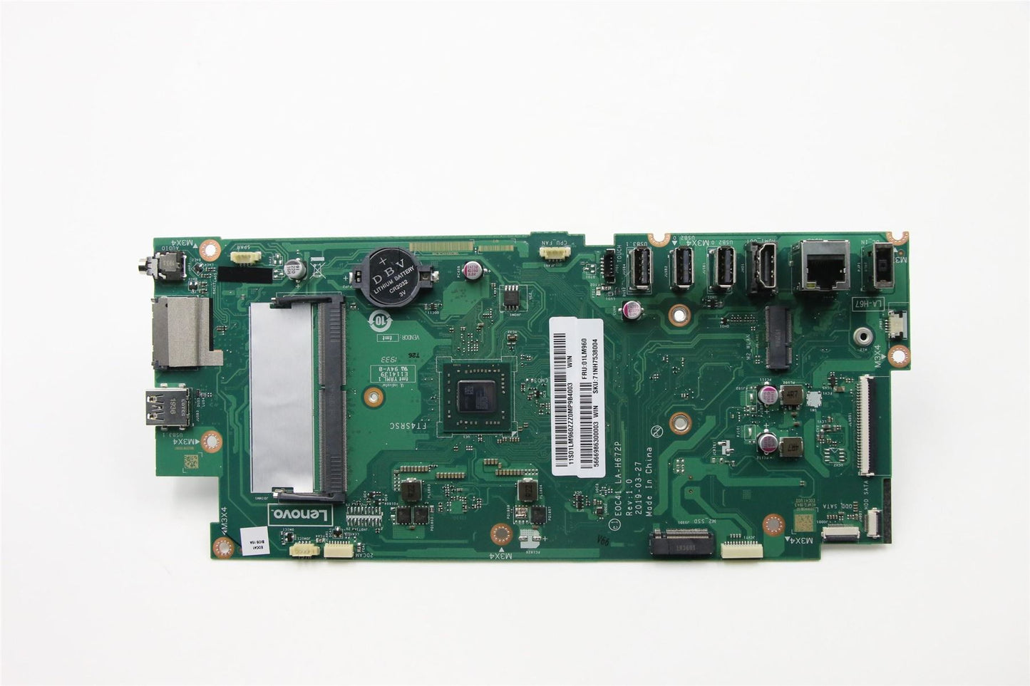 Lenovo MotherboardAMDStoneyRidgeA6-9225(2.6GHz),UMAHDMIOUT,WINDPK 01LM960