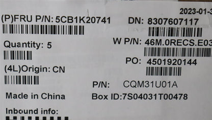 Lenovo Upper Case ASM_CZE/SLK W82XX AB BL 5CB1K20741