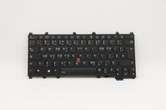 Lenovo Yoga X380 Keyboard Canadian Multilingual Black Backlit 01HW616