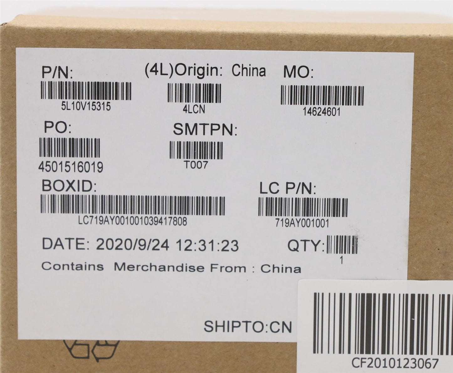 Lenovo LABEL FRU Label kit 5L10V15315